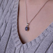Luxusní náhrdelník 12087.3 dark sapphire