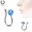 Nasazovací piercing do nosu SENOCL08BL