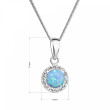 Elegantní náhrdelník 32083.1 lt.blue