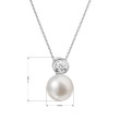 Zlatý náhrdelník s perlou a briliantem 82PB00045