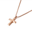 Pozlacený ocelový náhrdelník křížek WJHC445-RD