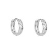 Klasické stříbrné náušnice kruhy 306275007