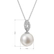 Perlový náhrdelník z bílého zlata 82PB00046