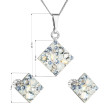 Souprava šperků bohatě zdobených krystaly 39126.3 light sapphire