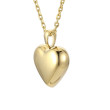 Zlatý náhrdelník srdíčko z chirurgické oceli PSS1318