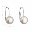Elegantní náušnice - bílá perla 21044.1