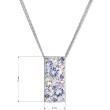 Elegantní náhrdelník s krystaly 32074.3 violet