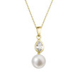 Zlatý perlový náhrdelník 92PZ00048
