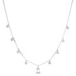 Stříbrný náhrdelník s jemnými přívěsky OB14
