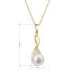 Zlatý náhrdelník s perlou 92PB00050