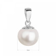 Přívěsek z bílého zlata s luxusní perlou 824001.1 bílá