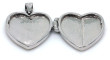 Stříbrný medailonek srdce 307381