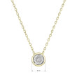 Elegantní náhrdelník se zirkonem 12052.1 Au plating