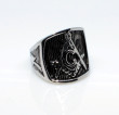 Prsten z chirurgické oceli pánský WJHZ43 - Svobodní zednáři