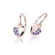 Dětské zlaté náušnice Cutie Jewellerly C2160R-Dark Blue