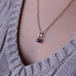 Luxusní náhrdelník 12078.3 sapphire blue