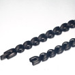 Černý magnetický náhrdelník z chirurgické oceli SEJCF003B