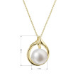 Zlatý náhrdelník s perlou 92P00033