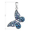 Modrý motýl - stříbrný přívěsek 34192.3 blue style