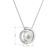 Zlatý perlový náhrdelník s diamantem 82PB00046