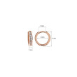 Zlaté dětské náušnice kroužky Cutie Jewellery C3342R-Rozměry