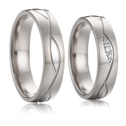 Ocelové snubní prsteny SPPL019