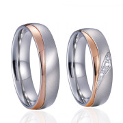 Ocelové snubní prsteny SPPL044