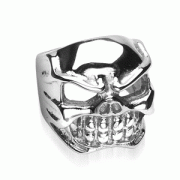 Pánský prsten lebka z chirurgické oceli 7682