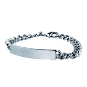 Pánský náramek s destičkou chirurgická ocel BSSW31