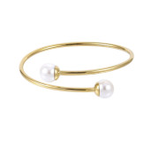 Pozlacený náramek bangle chirurgická ocel BSSG213