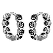Ocelové náušnice kroužky WJHE1256 - Úsměv