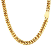 Zlatý náhrdelník chirurgická ocel WJHN235GD-6