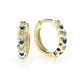Zlaté dětské náušnice kroužky Cutie Jewellery C3341Z-Dark Blue