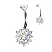 Piercing do břicha z titanu SETIN69-ST