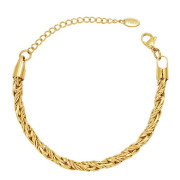 Zlatý ocelový náhrdelník pro ženy WJHN266