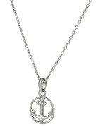 Ocelový přívěsek kotva + řetízek Genco GPSS1424ST