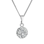 Stříbrný náhrdelník se Swarovski krystaly 32086.1 crystal