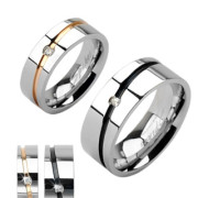 Ocelové snubní prsteny Spikes 1002