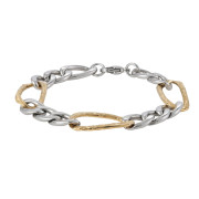 Náramek chirurgické oceli figaro GBSS231GD