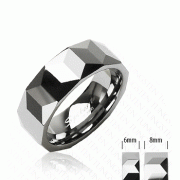 Wolframové snubní prsteny Spikes 006