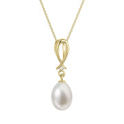 Zlatý perlový náhrdelník 92PB00034