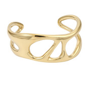 Moderní pevný náramek z pozlacené oceli MBSG31GD