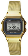 Digitální zlaté hodinky na ruku Q&Q M173J027Y