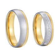 Ocelové snubní prsteny SPPL005
