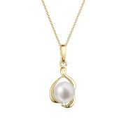 Zlatý perlový náhrdelník 92PB00052