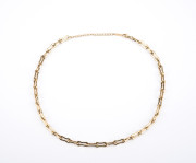 Zlatý náhrdelník z chirurgické oceli WJHN247