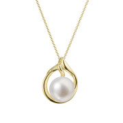 Zlatý perlový náhrdelník 92P00033
