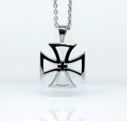 Ocelový náhrdelník Maltézský kříž WJHC848