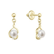 Visací perlové náušnice s brilianty 91PB00057