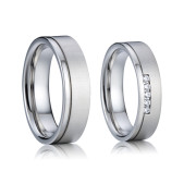 Ocelové snubní prsteny SPPL014
